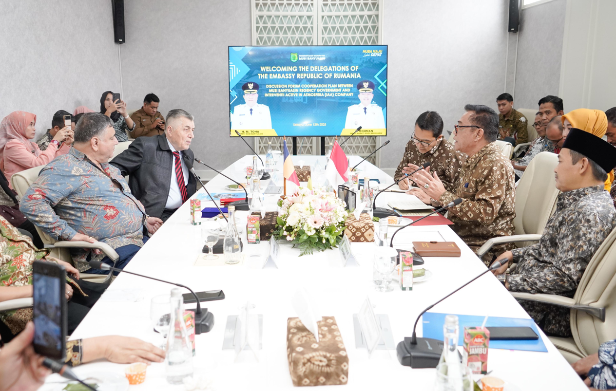 Muba Gaet Minat Internasional: Bupati Toha Terima Delegasi Bisnis Rumania dan Konsul RI di Constanta